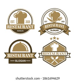 A Set Of Restaurant Vector , A Set Of Food Logo