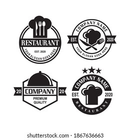 A Set Of Restaurant Vector , A Set Of Food Logo