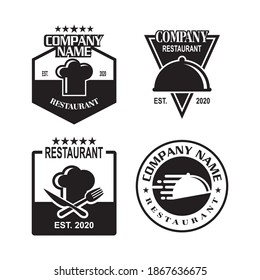 A Set Of Restaurant Vector , A Set Of Food Logo
