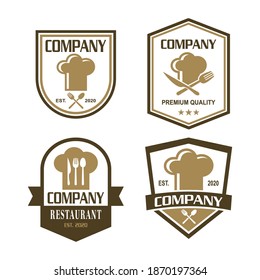 A Set Of Restaurant Vector , A Set Of Food Logo