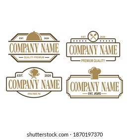 Un Conjunto De Vectores De Restaurantes , Un Conjunto De Logotipos De Comida