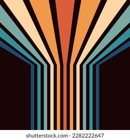 Conjunto de fondo retro de los años 70, tonalidades de cadera gruesas