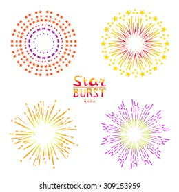 Set of retro abstract backgrounds art vector