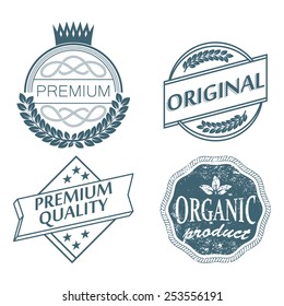 set of retro badges premium quality and original product