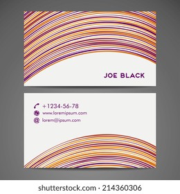 Set retro business card. Vector background. Card or invitation. Vintage decorative elements. Hand drawn background. Islam, Arabic, Indian, ottoman motifs.