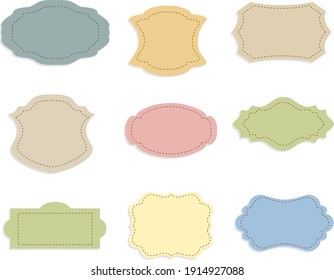 Set of retro colorful vector banners