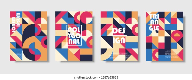 Set Retro Covers Collection Cool Vintage Stock Vector (Royalty Free ...