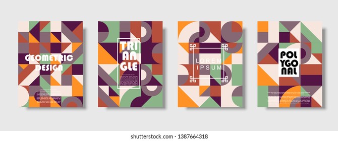 Set Retro Covers Collection Cool Vintage Stock Vector (Royalty Free ...