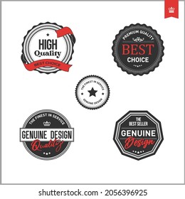 Set of retro design badges
