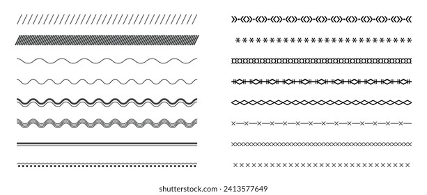Set of retro dividers collection