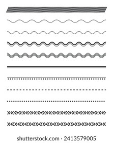 Set of retro dividers collection