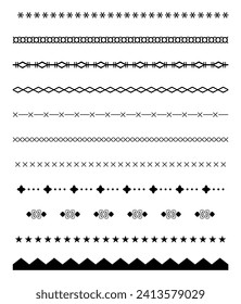 Set of retro dividers collection