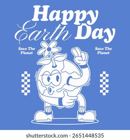 set of retro earth cartoon mascot characters,
groovy retro universe mascot, earth day designs set,
vector globe design, y2k retro earth day cartoon,
earth day designs bundle, vector planet