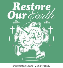 set of retro earth cartoon mascot characters,
groovy retro universe mascot, earth day designs set,
vector globe design, y2k retro earth day cartoon,
earth day designs bundle, vector planet