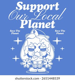 set of retro earth cartoon mascot characters,
groovy retro universe mascot, earth day designs set,
vector globe design, y2k retro earth day cartoon,
earth day designs bundle, vector planet