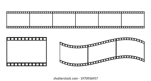 Set of retro film. Retro film. Vector graphics