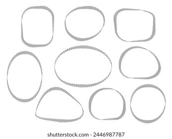 Set of retro frames.From the largest and best collection of frames .Linear design.
