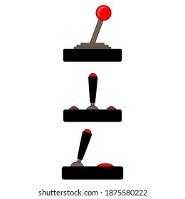 set of retro gamepads, vector illustration