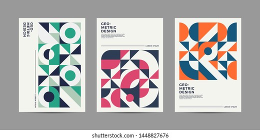 Set of Retro Geometric shape for your design. Applicable for Banners, Cover, Placards, Posters, Flyers etc. Eps10 vector