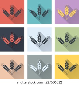 Set of retro icons.