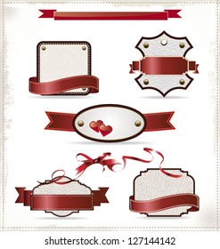 Set of retro labels