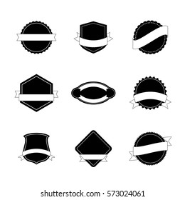 Set of retro labels, logo, banners and ribbons