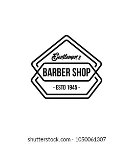 Set of retro monochrome geometric badge logo design templates with vintage feeling for wide variety of businesses