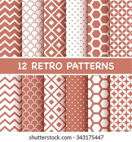 Set of retro patterns