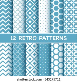Set of retro patterns