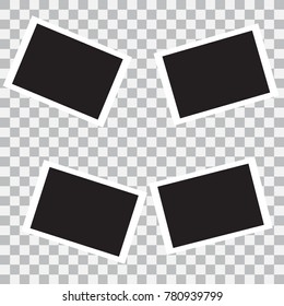 Set of Retro photo frames in different sizes collection Vector