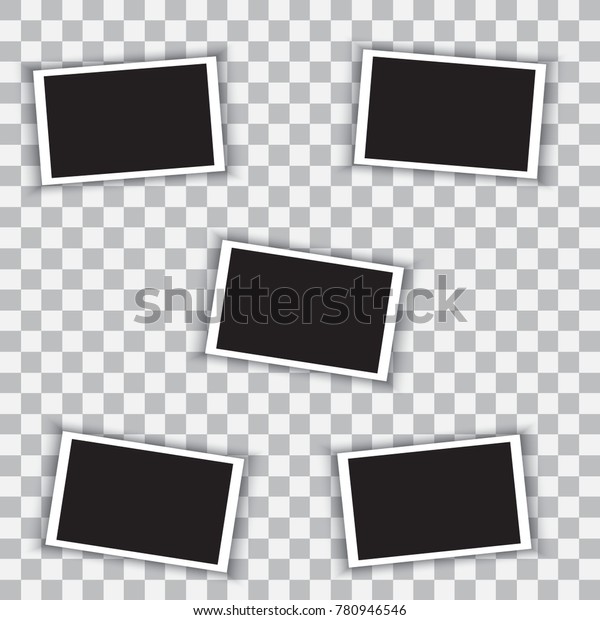 Set Retro Photo Frames Different Sizes Stock Vector (Royalty Free