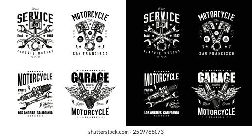 Set of retro posters. Original vector illustration in vintage style. T-shirt design. Hand drawn, not by AI!
