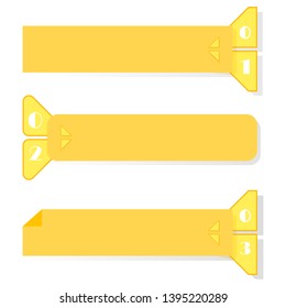 A set of retro ribbons and labels. For advertising and web sites. Vector illustration.