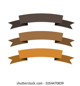 Set of retro ribbons and labels. Vector illustration.