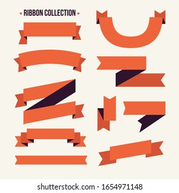 Conjunto de cintas y etiquetas retro. Ilustración vectorial.