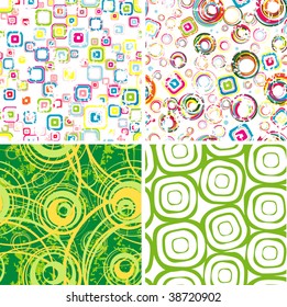Set retro SEAMLESS wallpaper.