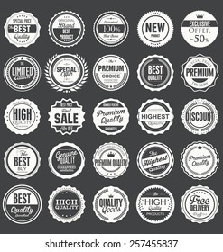 Set of retro vintage badges 