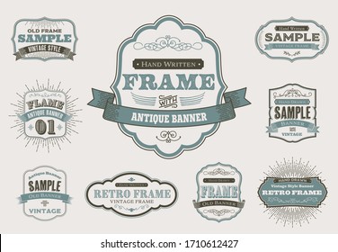 retro frame vector vector vintage frame