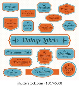 Set of  retro vintage badges and labels.eps10