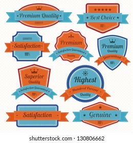 Set of  retro vintage badges and labels.eps10