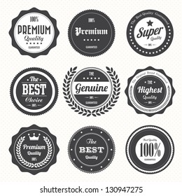 Set of  retro vintage badges and labels.eps10 - Shutterstock ID 130947275
