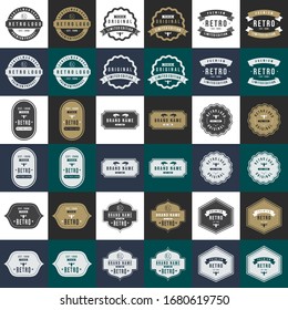 Set of Retro Vintage design. Vector design elements, labels, badges. Eps10