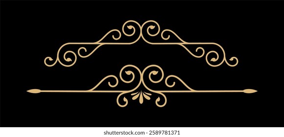 Set of retro vintage graphic design elements for frame, labels, logo symbols and ornamental.