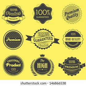 Set of retro vintage label . Vector illustration.