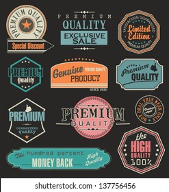 Set of Retro Vintage labels