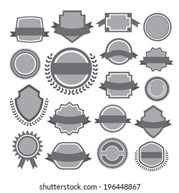 set of retro vintage labels  