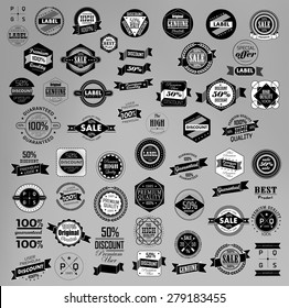 Vintage Retro Vector Logo Banner Poster Stock Vector (Royalty Free ...