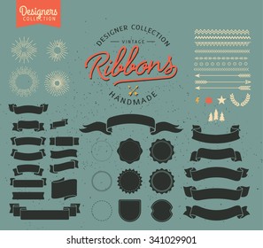 Set of Retro Vintage Logo Elements 