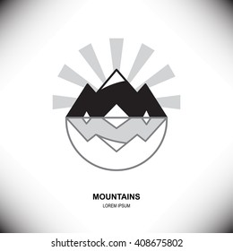 Set of Retro Vintage Summer Camping Badges. Mountain Adventures and Outdoor Activities. Mountain tourism logo. Mountain EPS. Mountain vector. Mountain black. Mountain sign. Mountain symbol. Mountain.