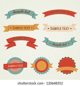 Set of retro vintage vector labels